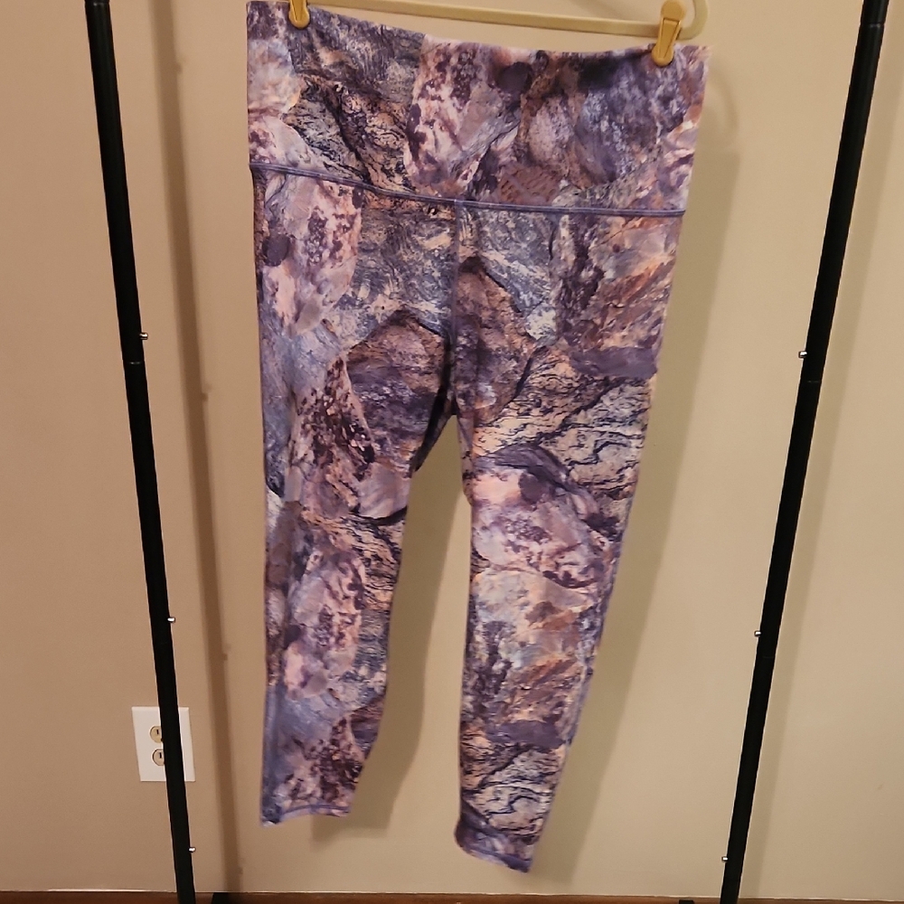 Fabletics Purple Patterned Leggings